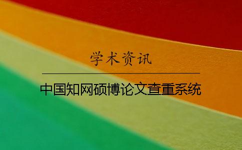 中國學術碩博論文查重系統