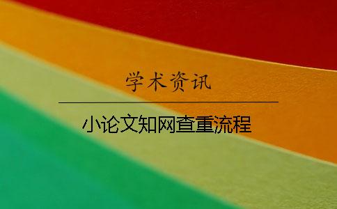 小論文學術查重流程