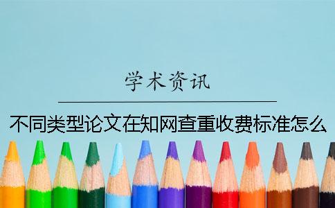 不同類型論文在學術查重收費標準怎么樣？
